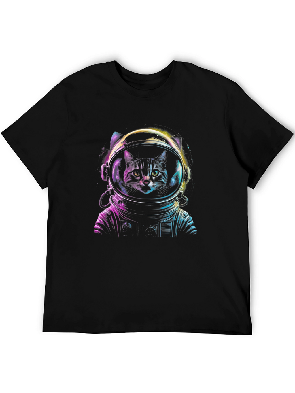 Astronaut Cat Graphic Tee - Space Kitten T-Shirt