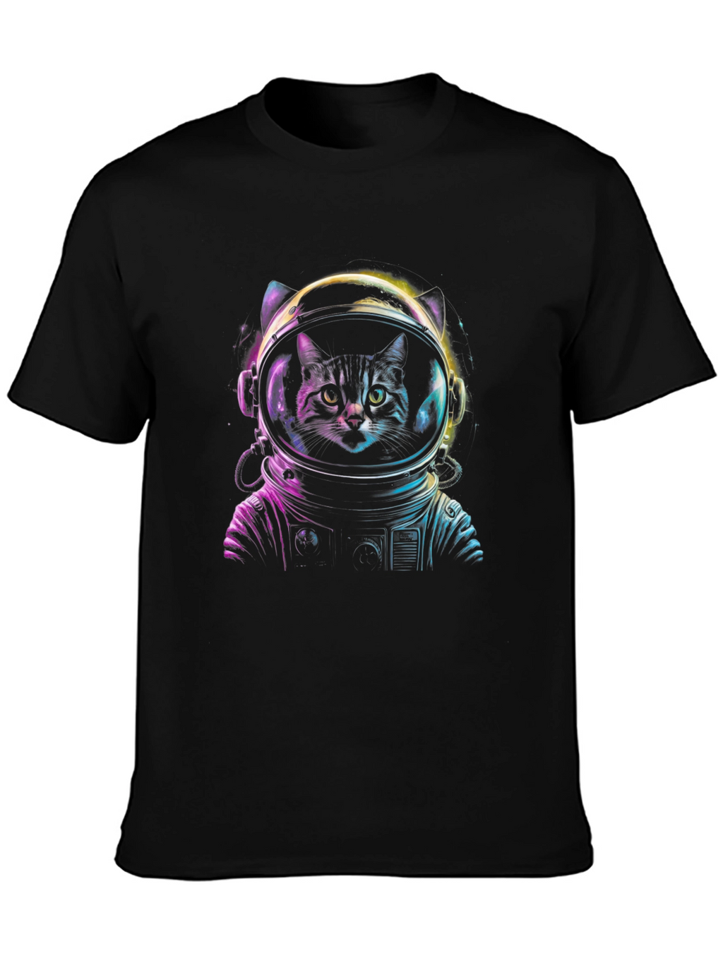 Astronaut Cat Graphic Tee - Space Kitten T-Shirt