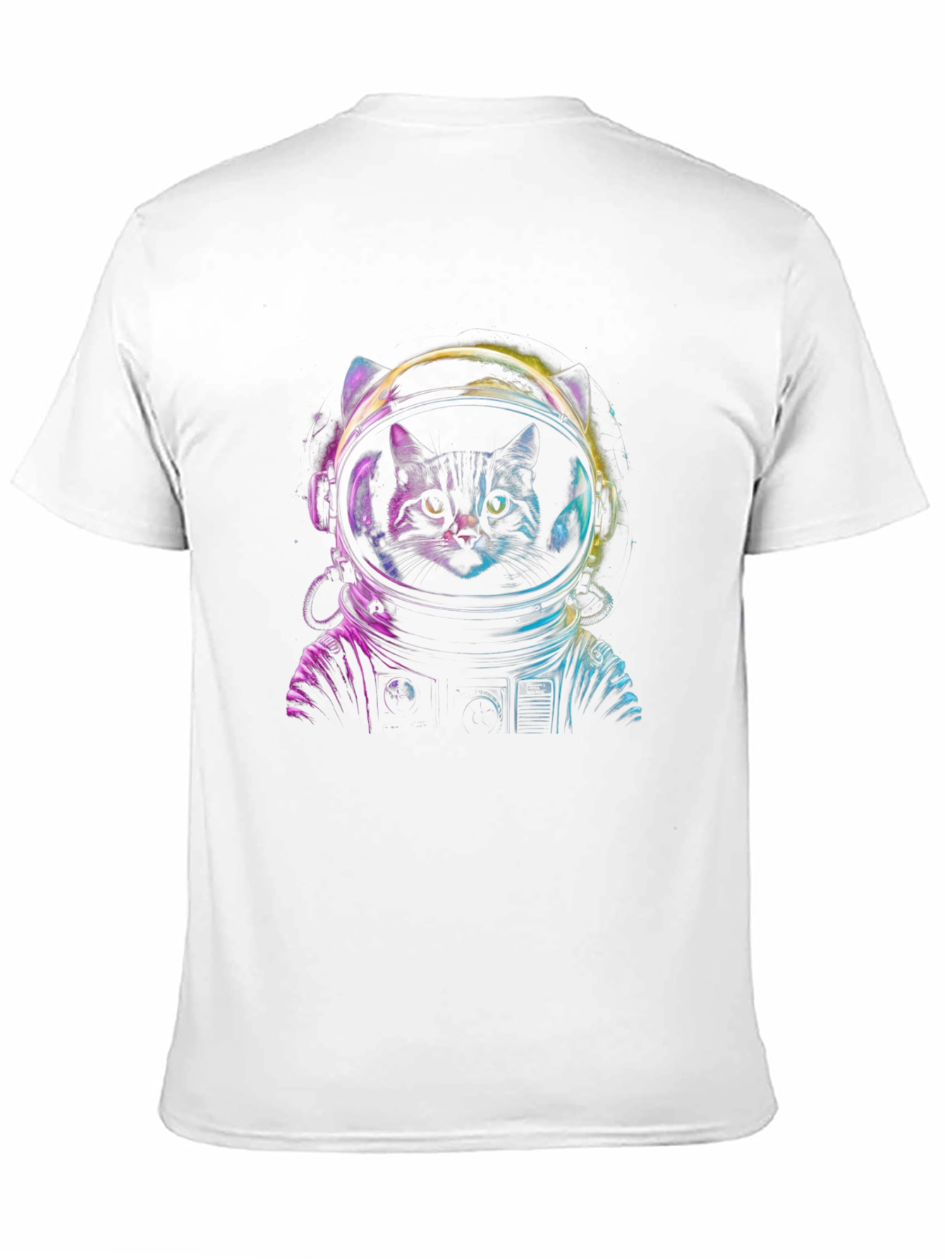 Astronaut Cat Graphic Tee - Space Kitten T-Shirt