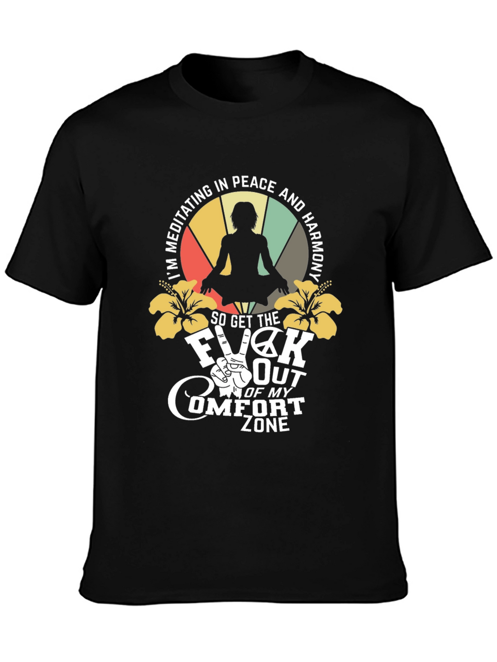 Meditating Peace Harmony Graphic T-Shirt