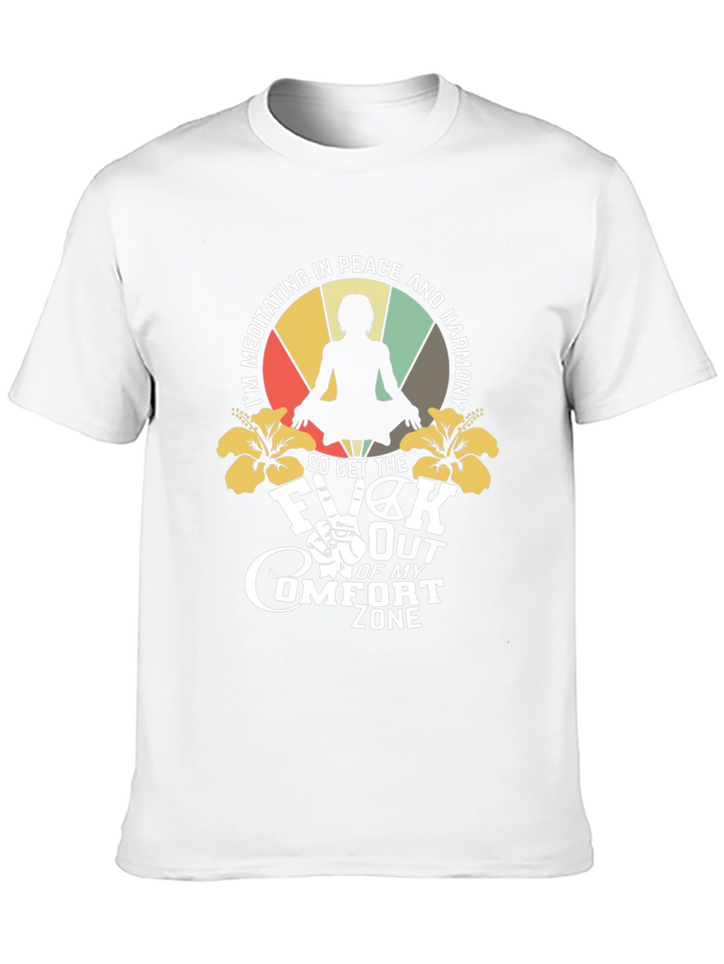 Meditating Peace Harmony Graphic T-Shirt