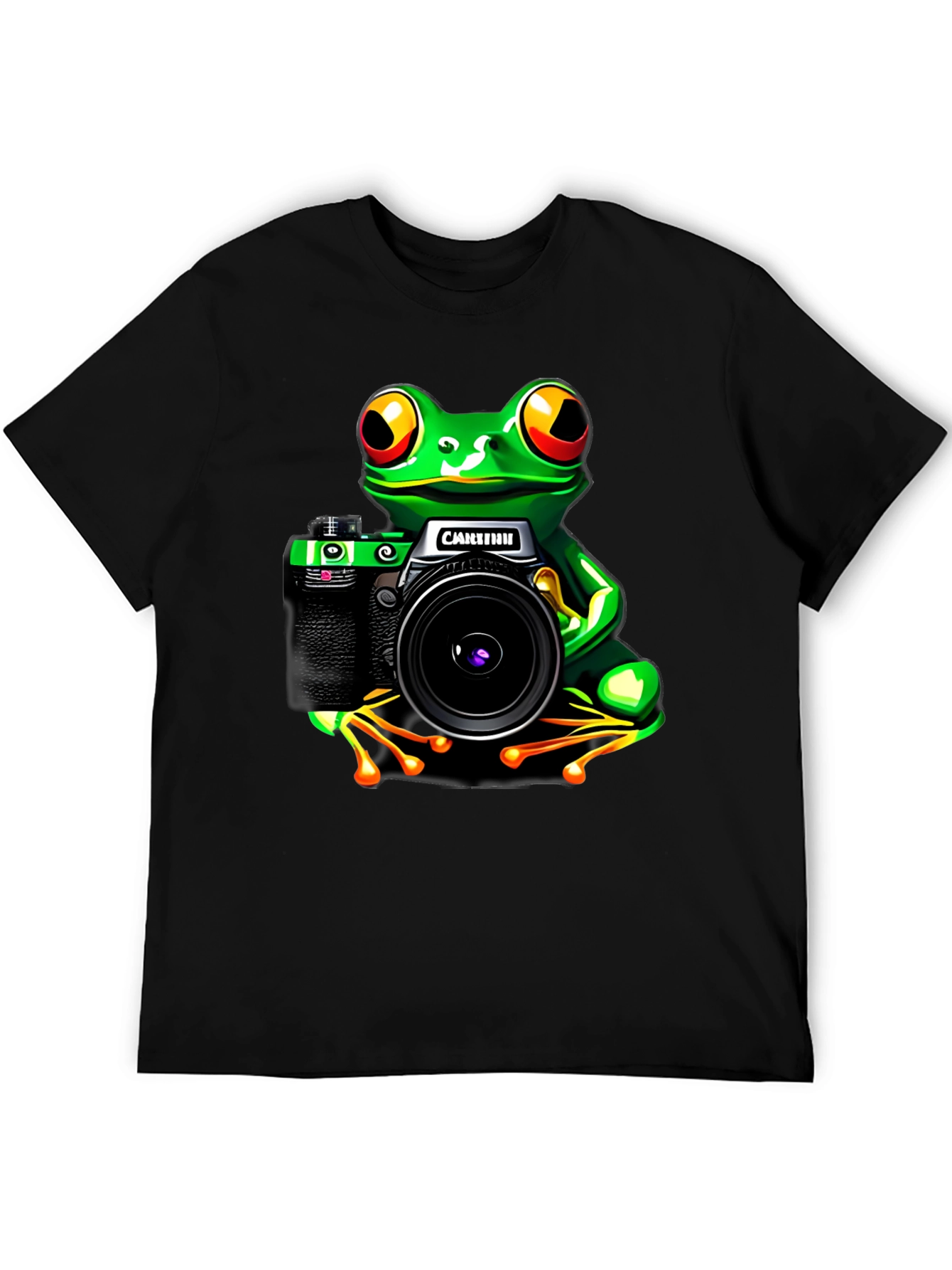 Frog Photographer Graphic T-Shirt