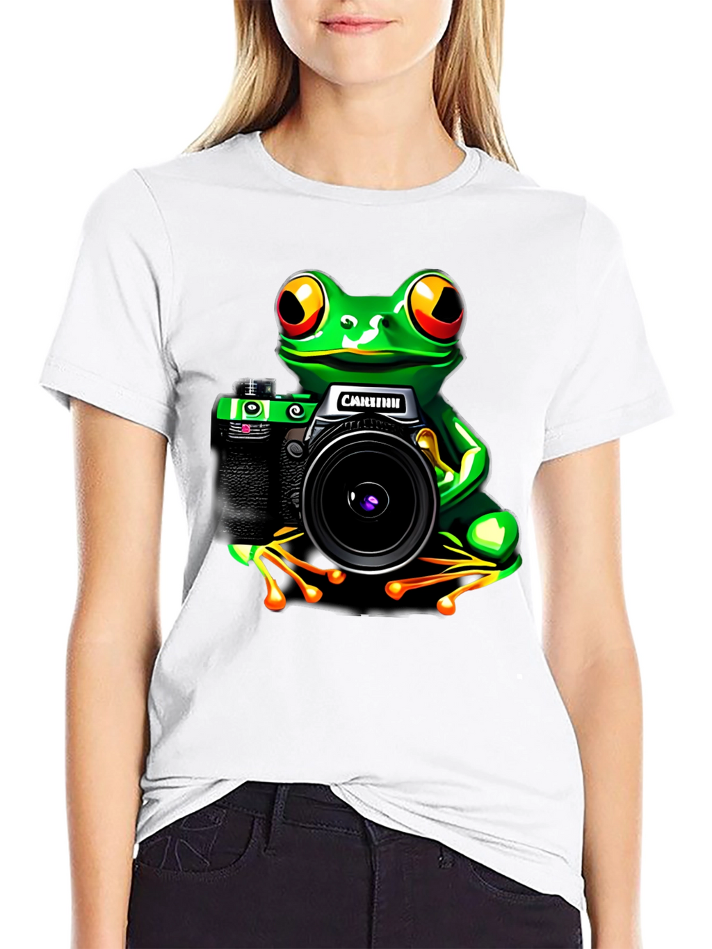Frog Photographer Graphic T-Shirt