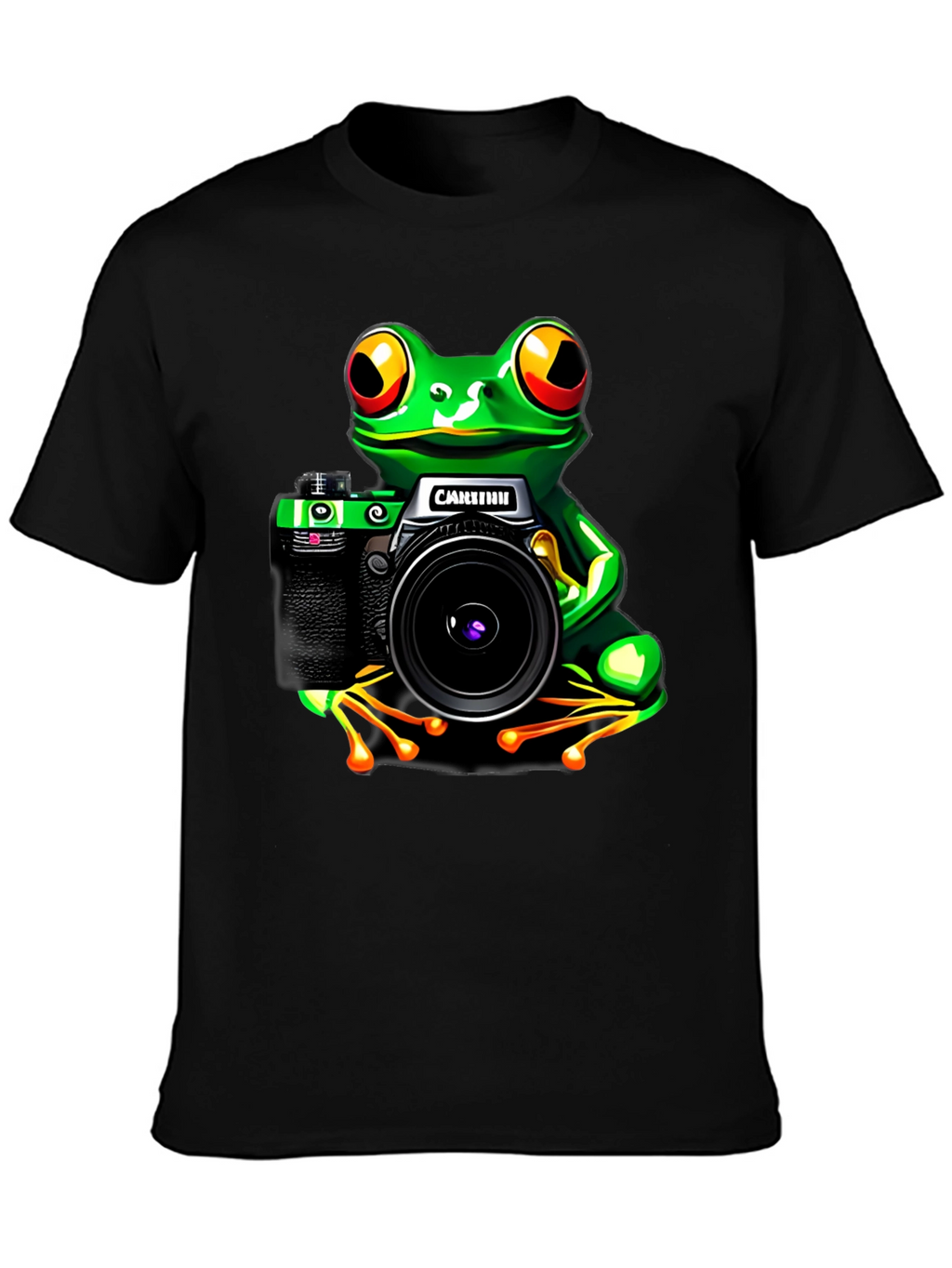 Frog Photographer Graphic T-Shirt