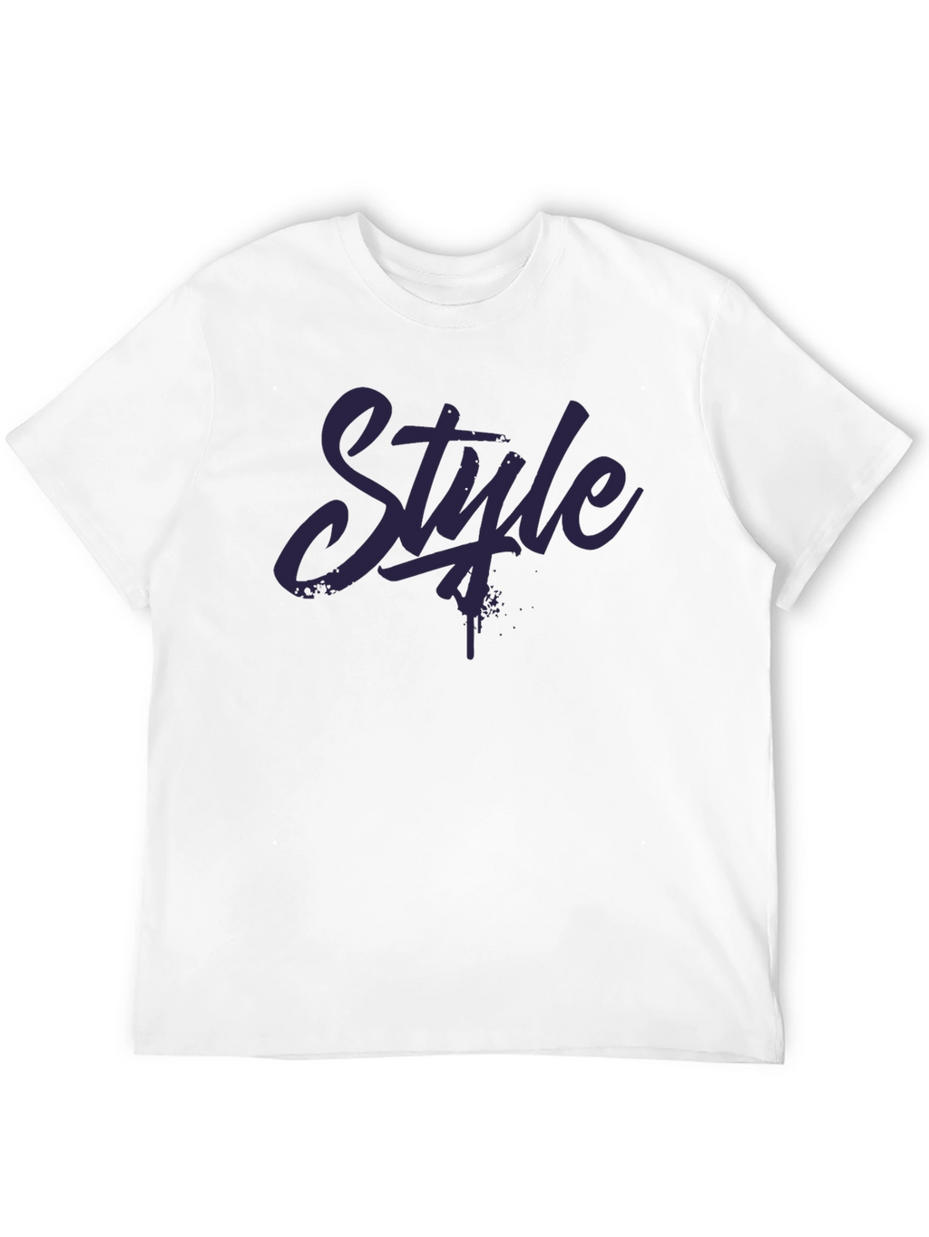 Mens Black Style Graphic T-Shirt