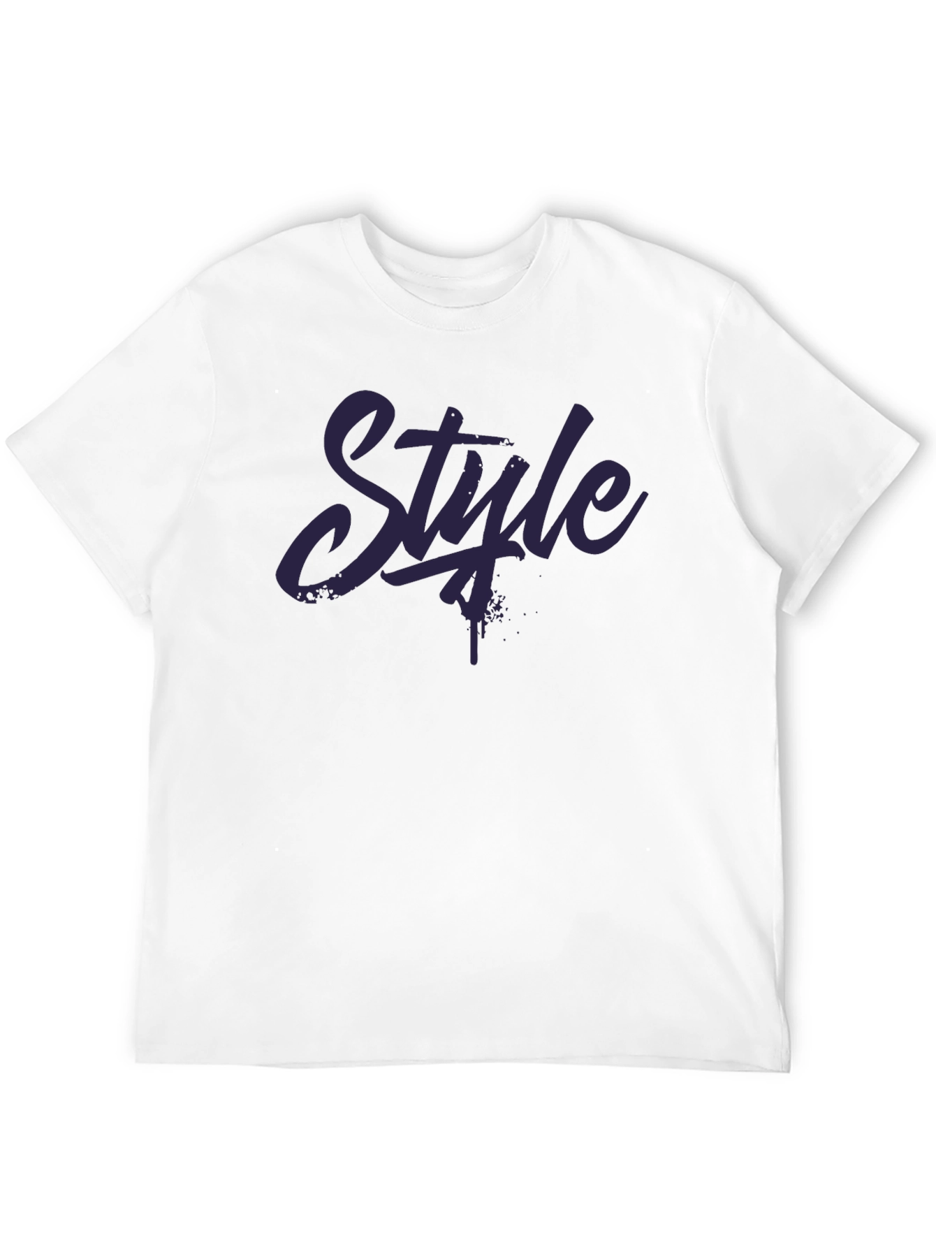 Mens Black Style Graphic T-Shirt