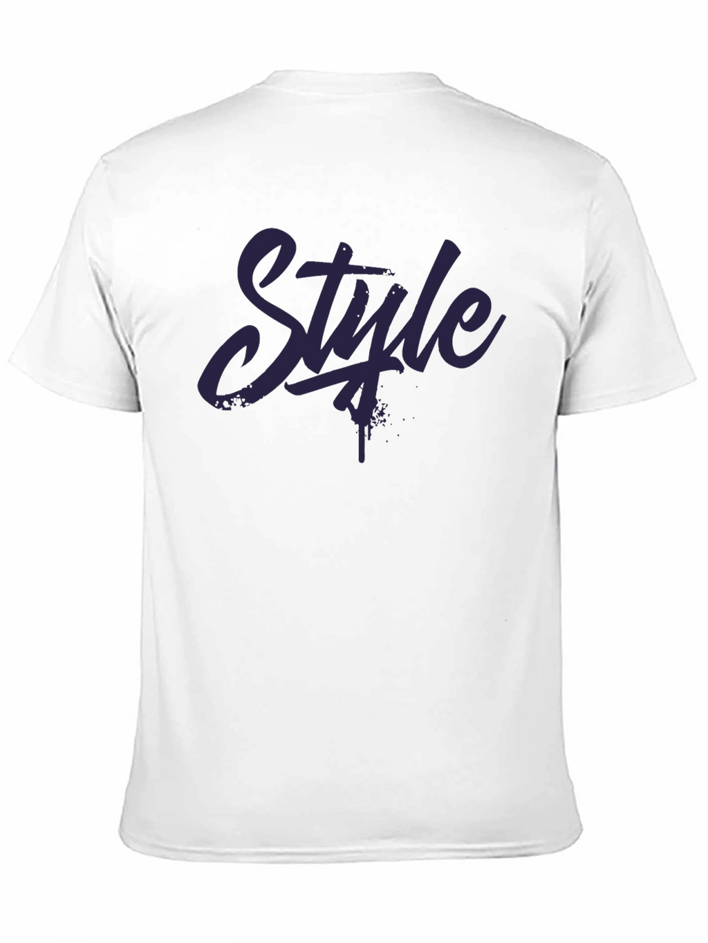 Mens Black Style Graphic T-Shirt