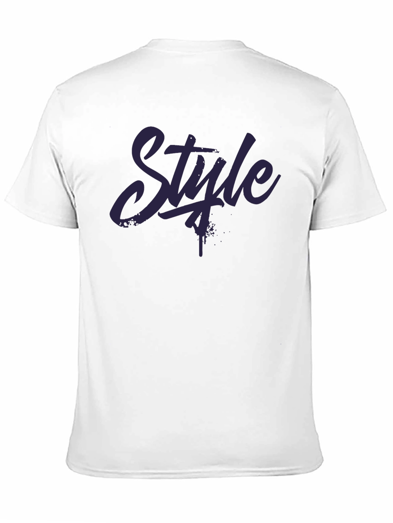 Mens Black Style Graphic T-Shirt