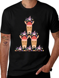 Festive Reindeer & Penguin Christmas T-Shirt