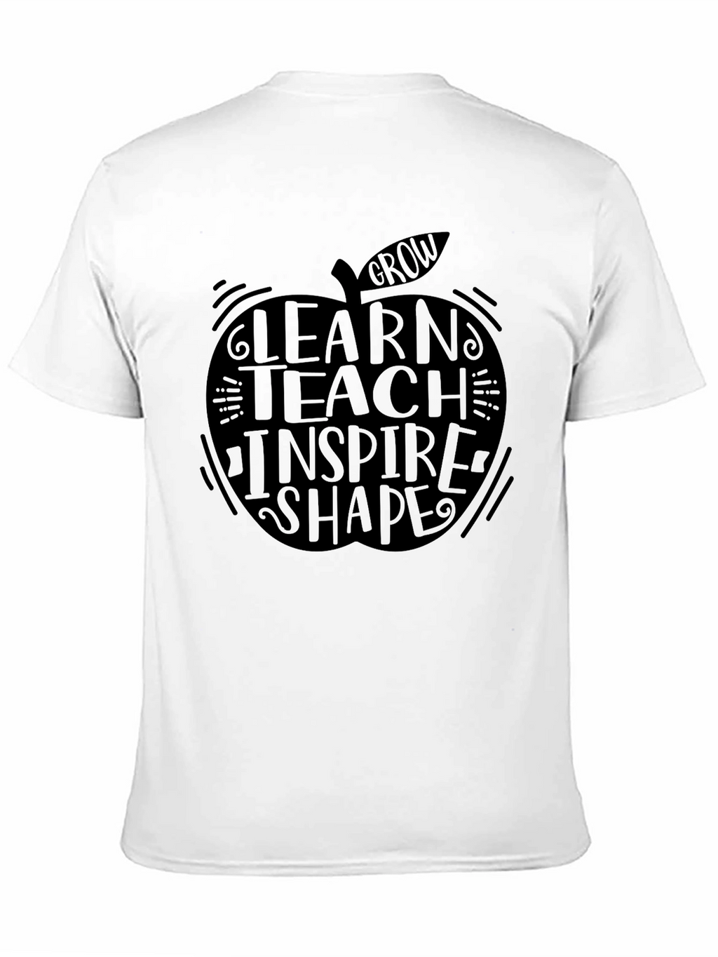 Teacher Apple Graphic Tee - Learn Teach Inspire