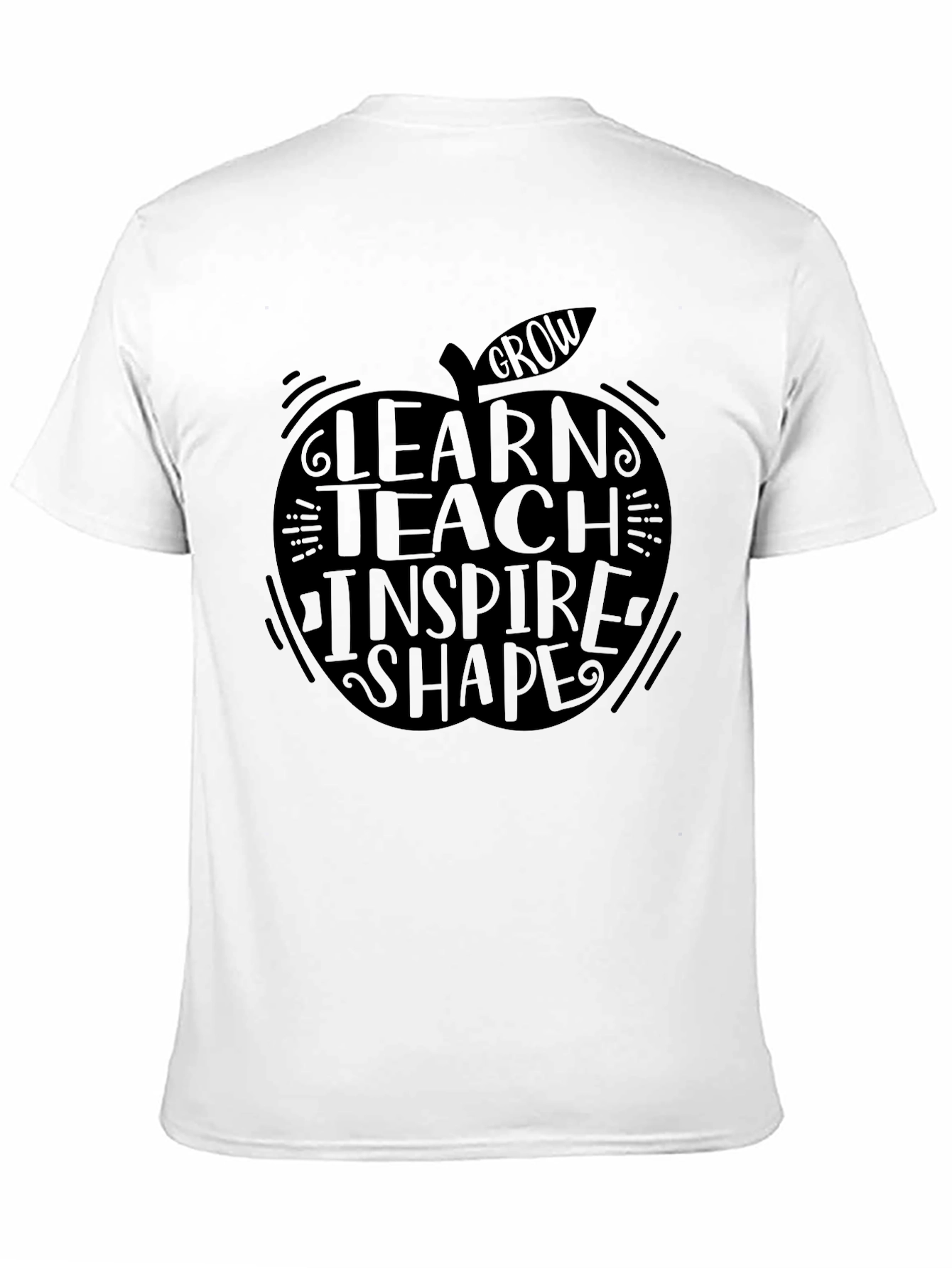 Teacher Apple Graphic Tee - Learn Teach Inspire
