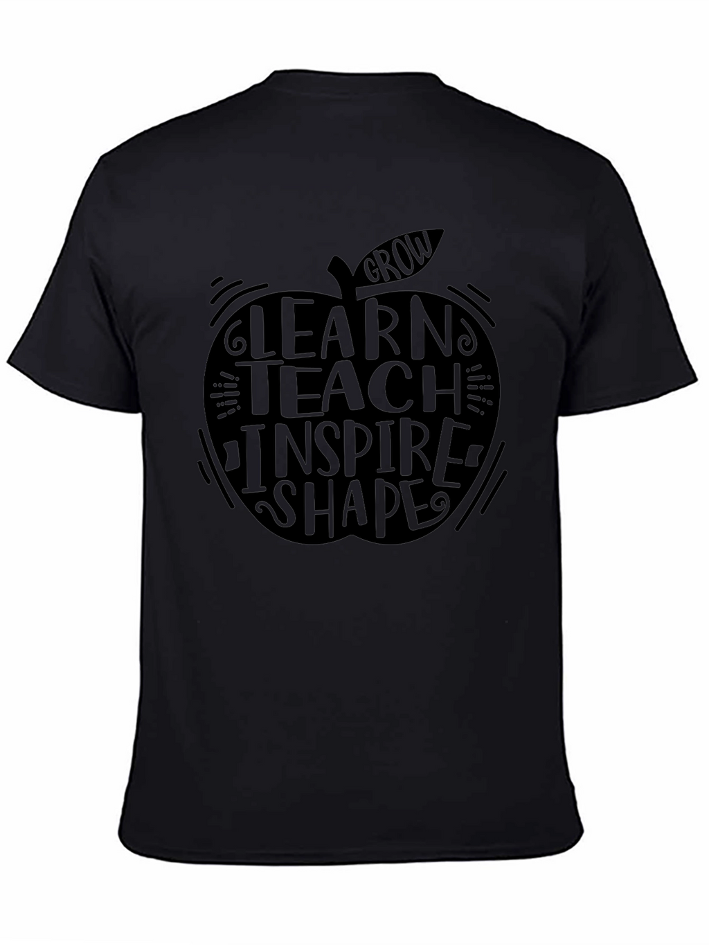 Teacher Apple Graphic Tee - Learn Teach Inspire