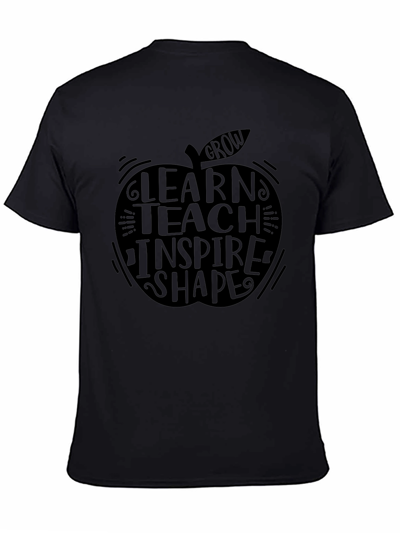 Teacher Apple Graphic Tee - Learn Teach Inspire