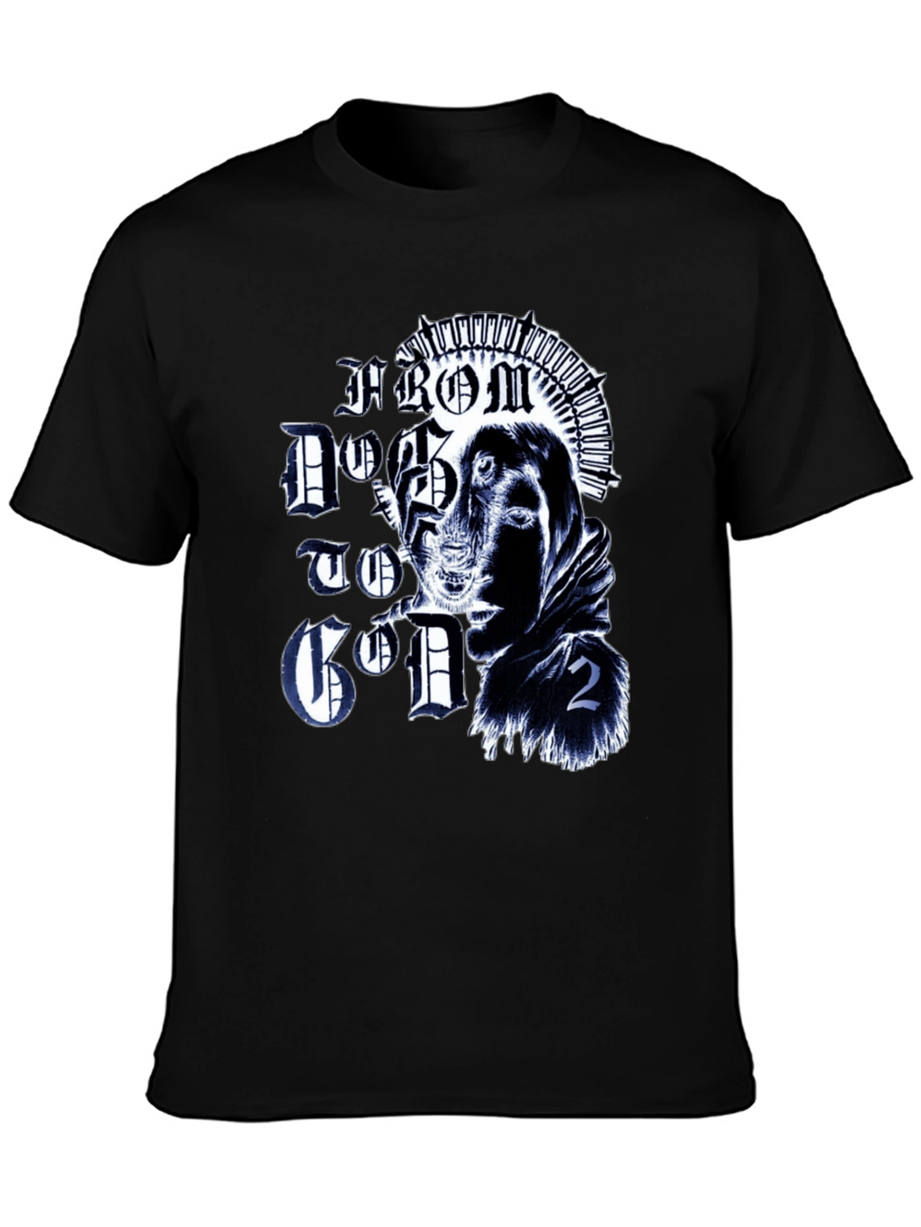 From Dog to God 2 Black Graphic Tee