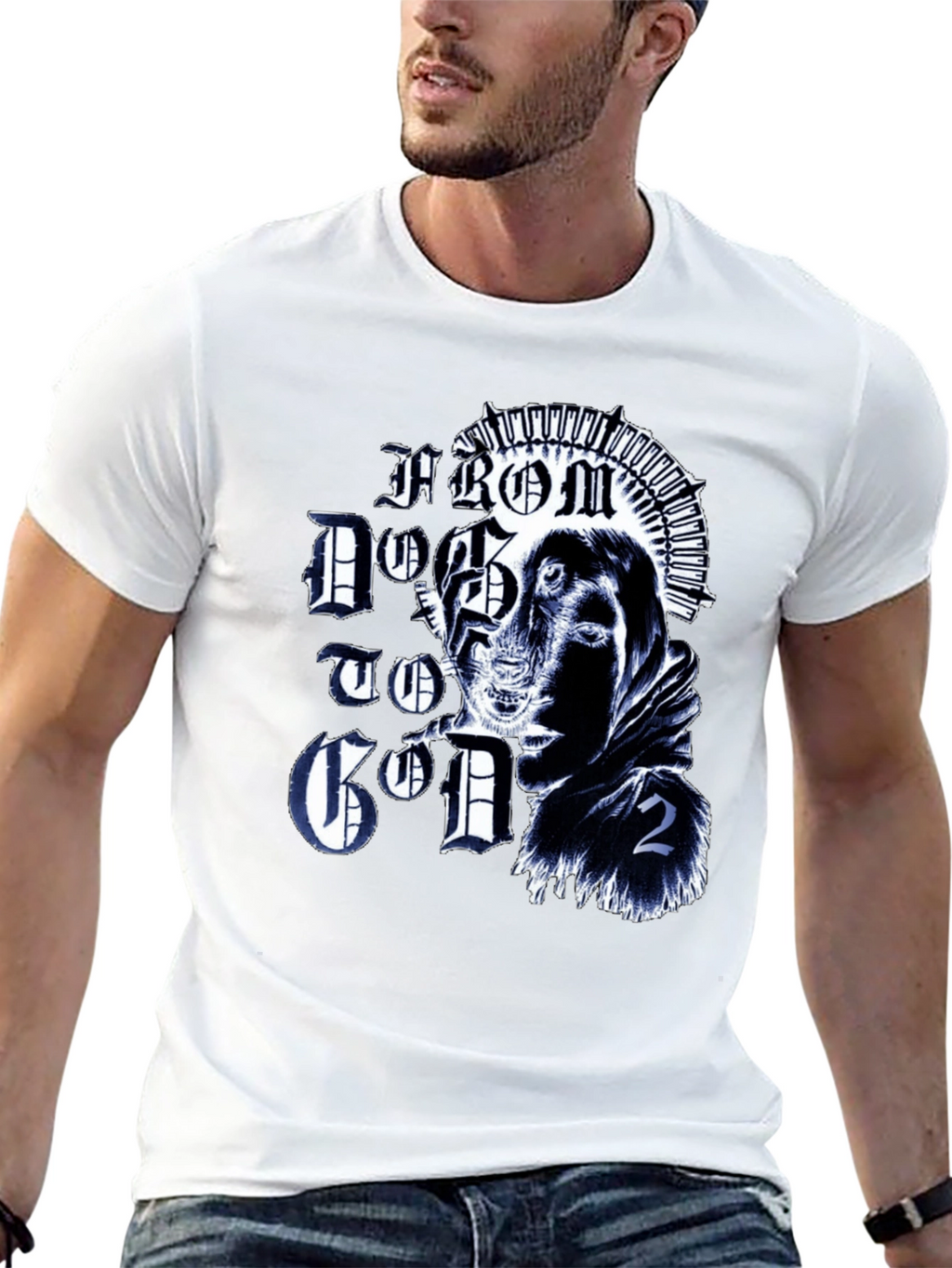 From Dog to God 2 Black Graphic Tee