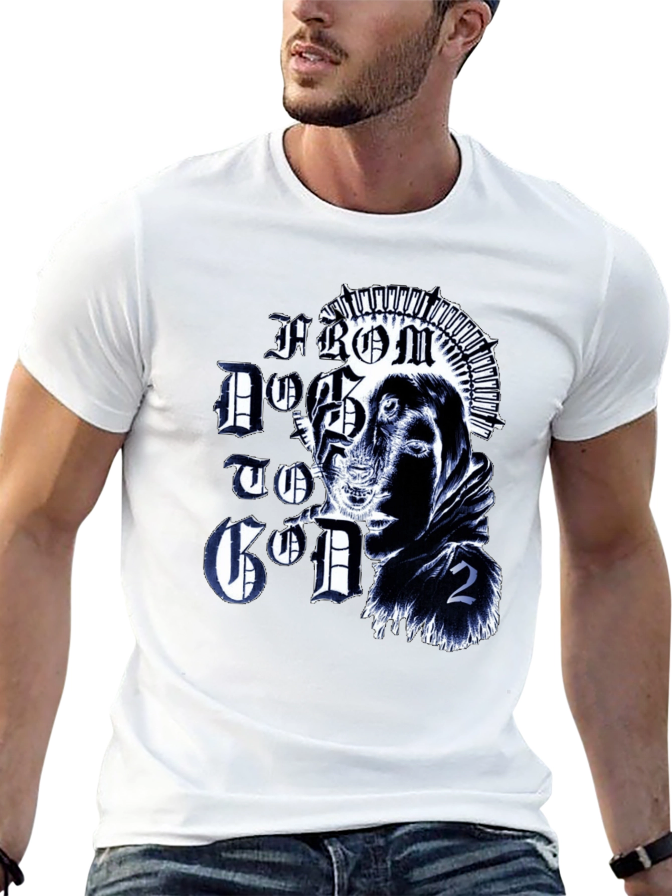 From Dog to God 2 Black Graphic Tee