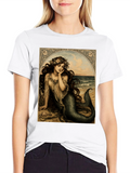 Mermaid Art T-Shirt - Sea Maiden Graphic Tee