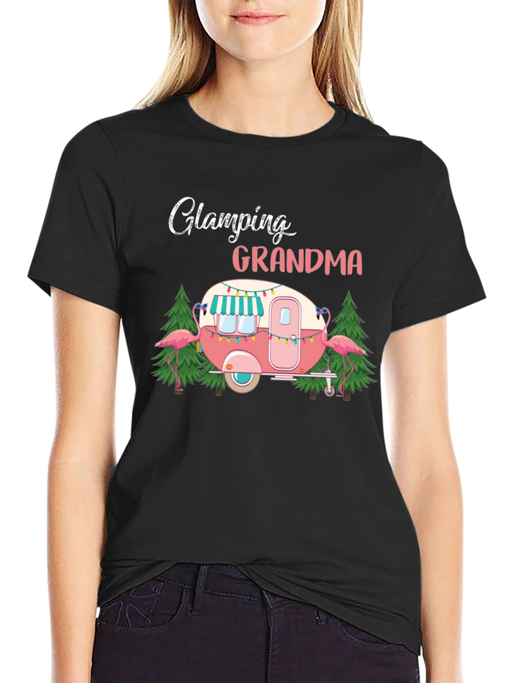 Glamping Grandma T-Shirt - Cute Camper Design