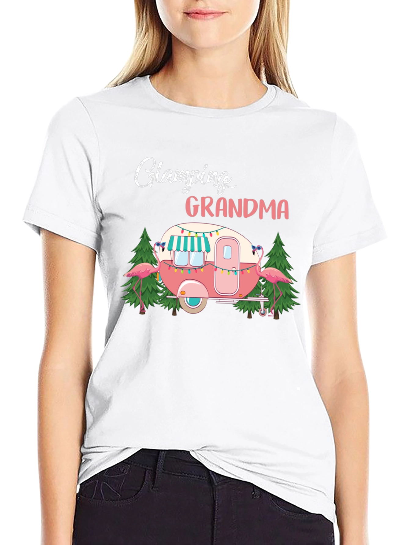 Glamping Grandma T-Shirt - Cute Camper Design