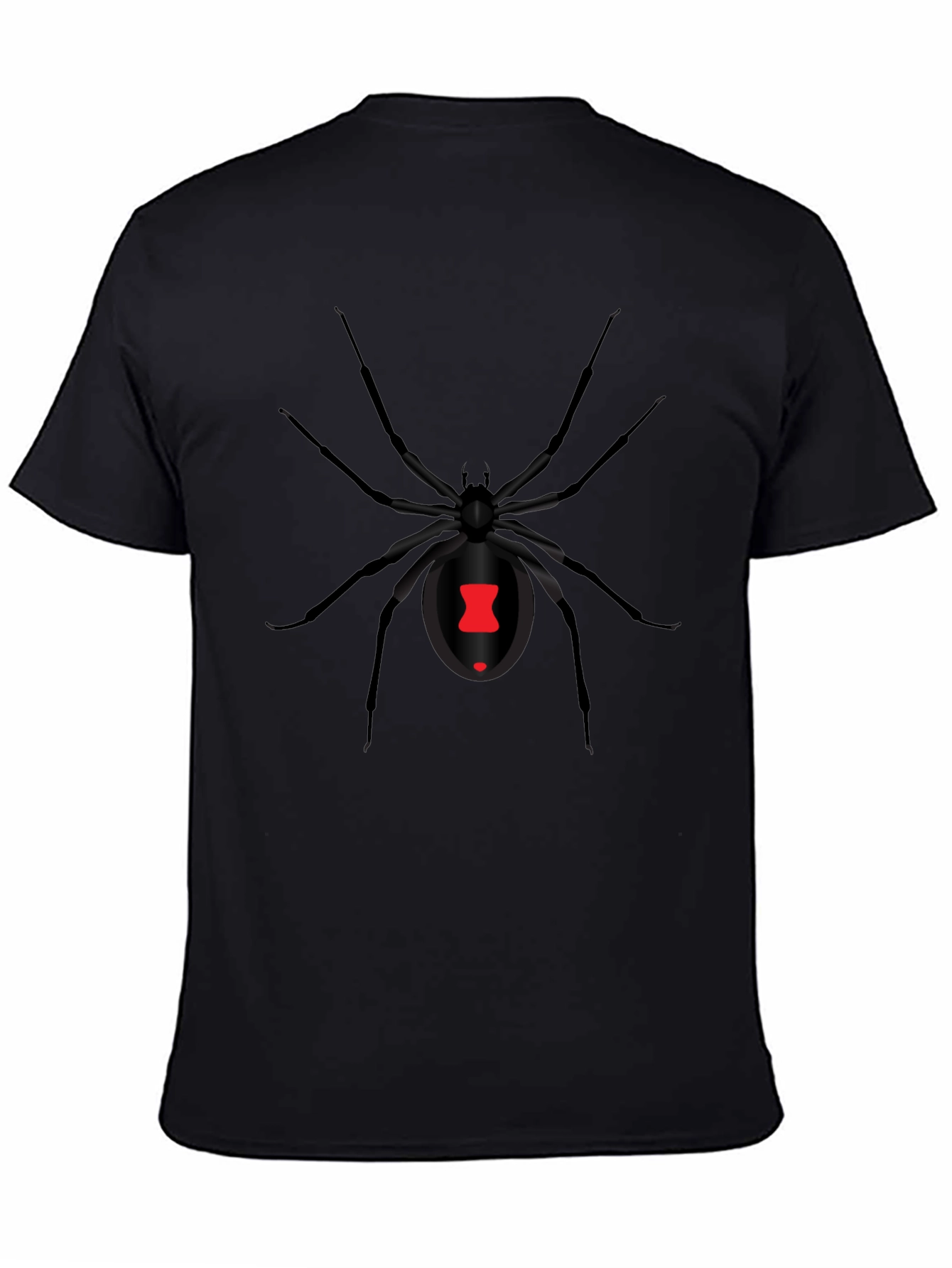 Black Widow Spider Graphic Tee - Mens Short Sleeve