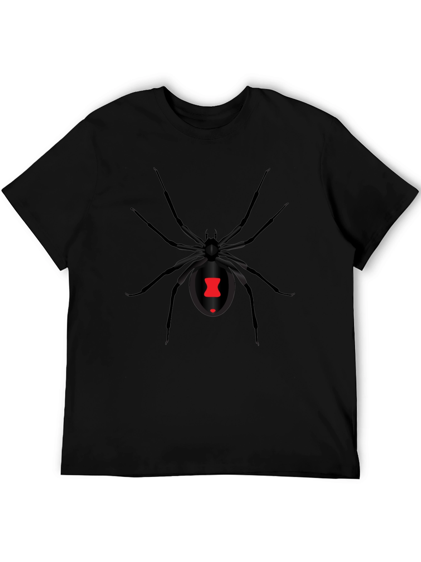 Black Widow Spider Graphic Tee - Mens Short Sleeve