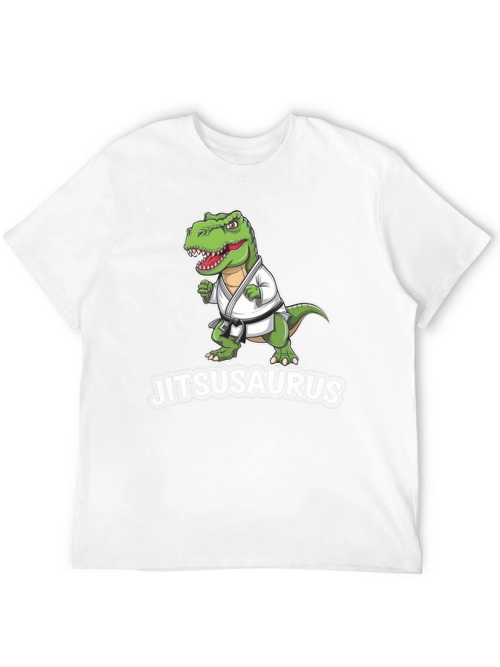 Jitsusaurus Black T-Shirt - Funny Jiu Jitsu Dinosaur Tee