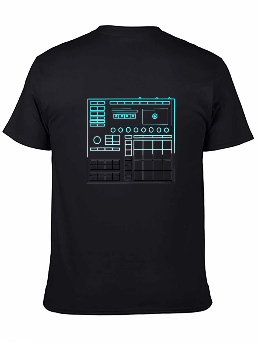 DJ Mixer Graphic Tee - Black Cotton T-Shirt