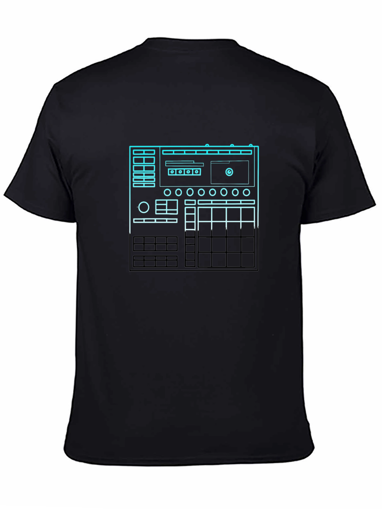 DJ Mixer Graphic Tee - Black Cotton T-Shirt