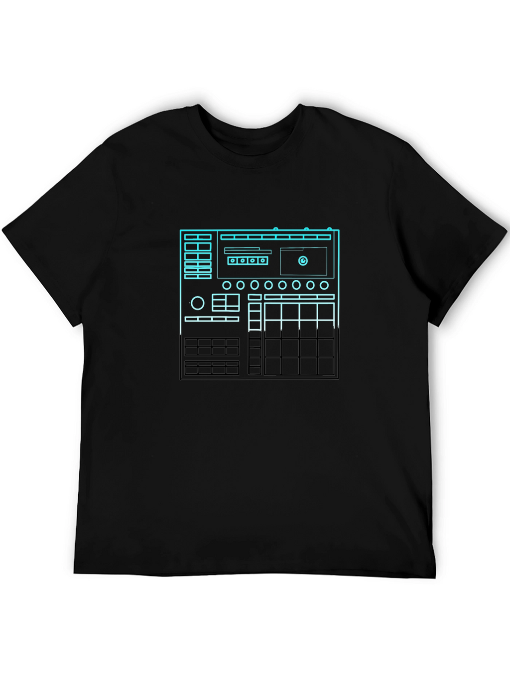 DJ Mixer Graphic Tee - Black Cotton T-Shirt