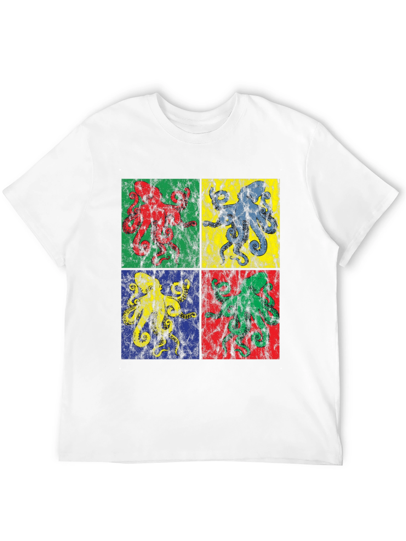 Retro Octopus Pop Art Graphic Tee