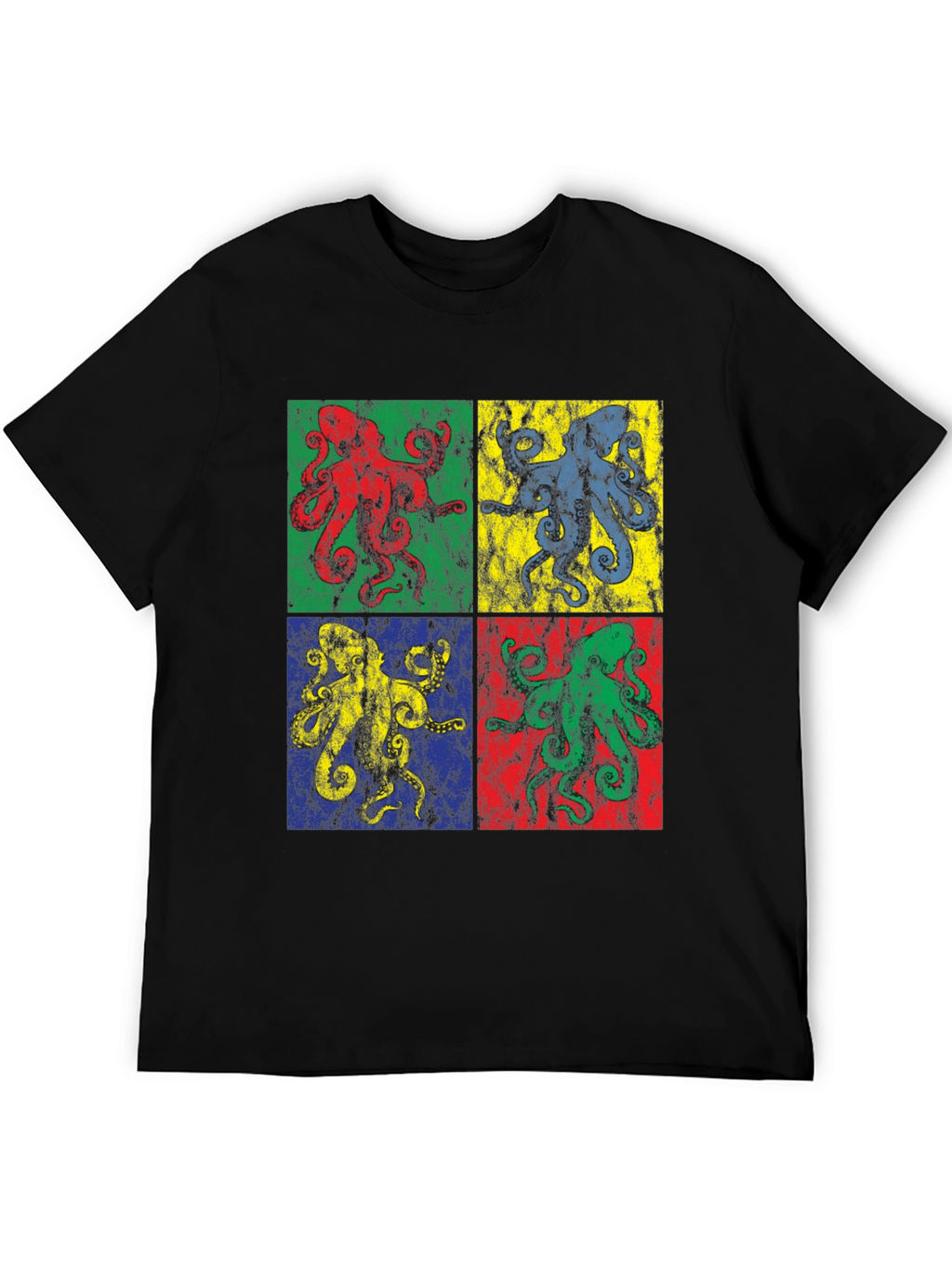 Retro Octopus Pop Art Graphic Tee