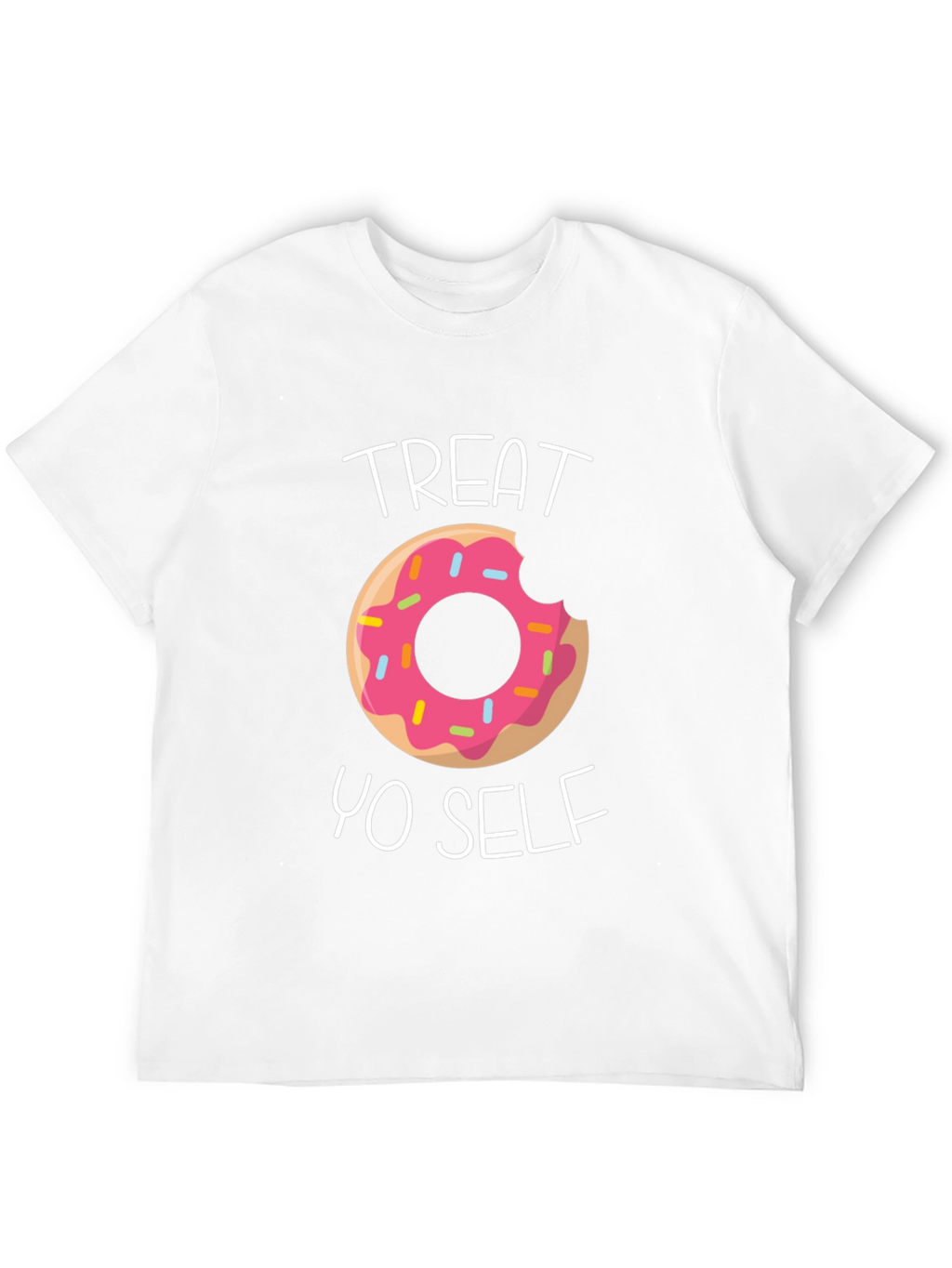 Treat Yo Self Donut T-Shirt - Funny Graphic Tee