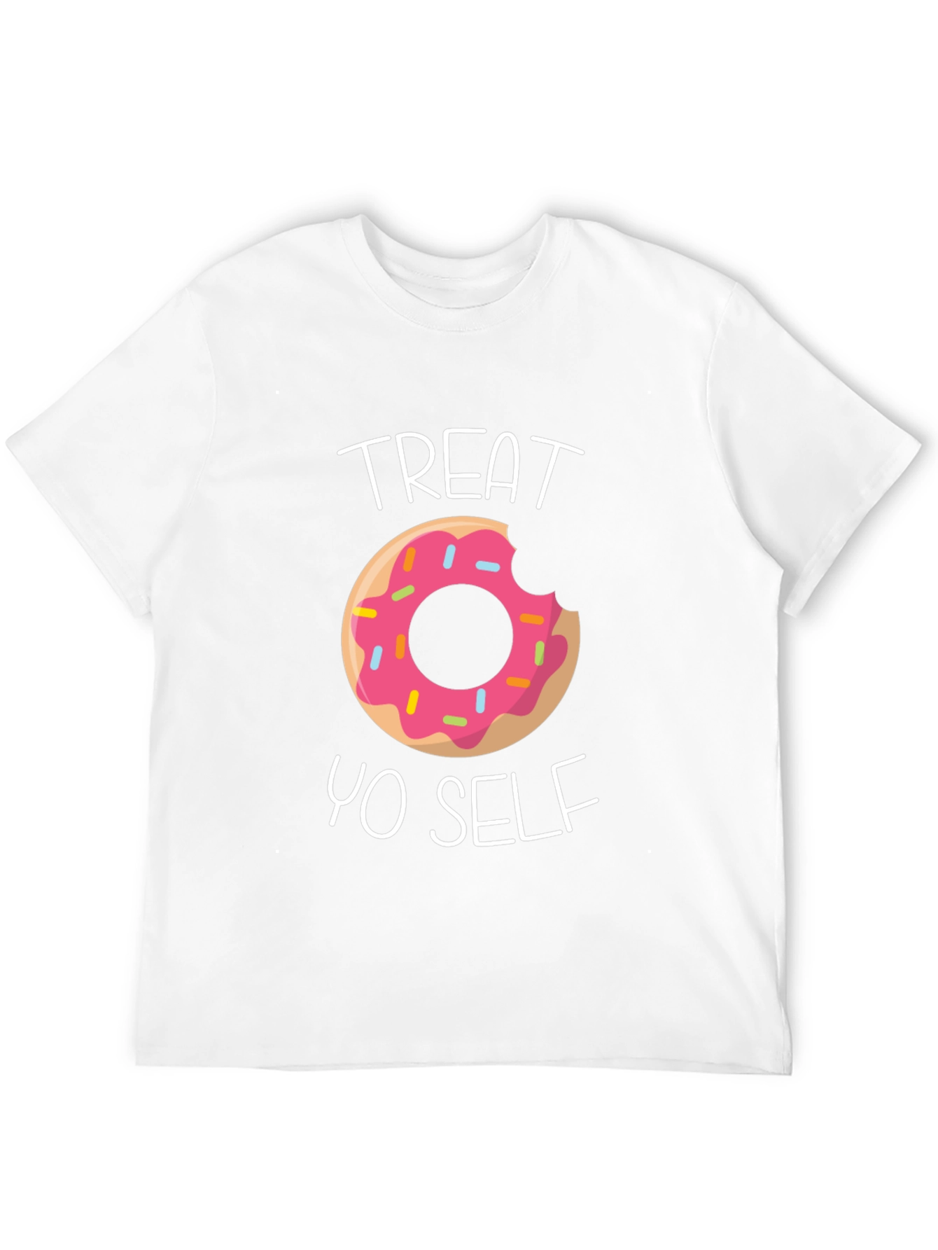 Treat Yo Self Donut T-Shirt - Funny Graphic Tee