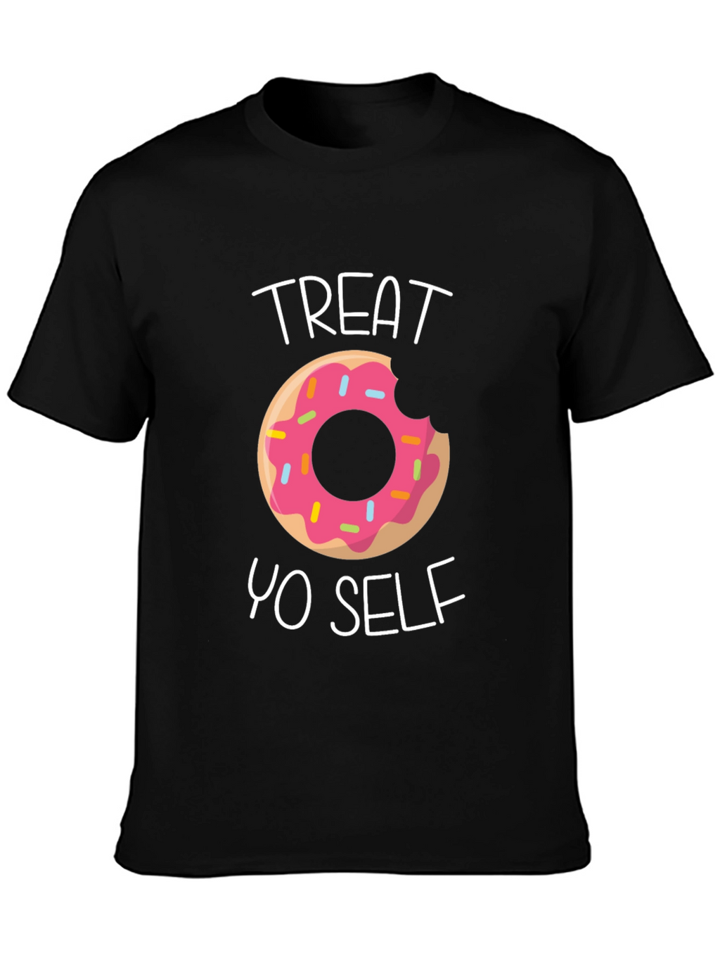 Treat Yo Self Donut T-Shirt - Funny Graphic Tee