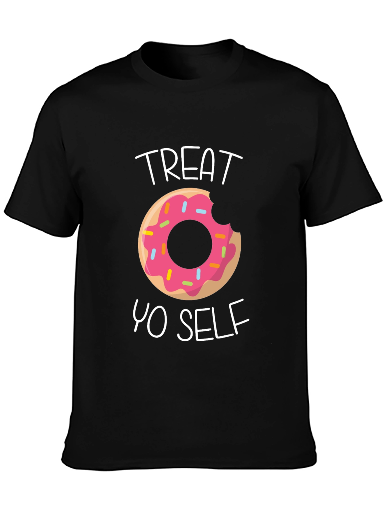 Treat Yo Self Donut T-Shirt - Funny Graphic Tee