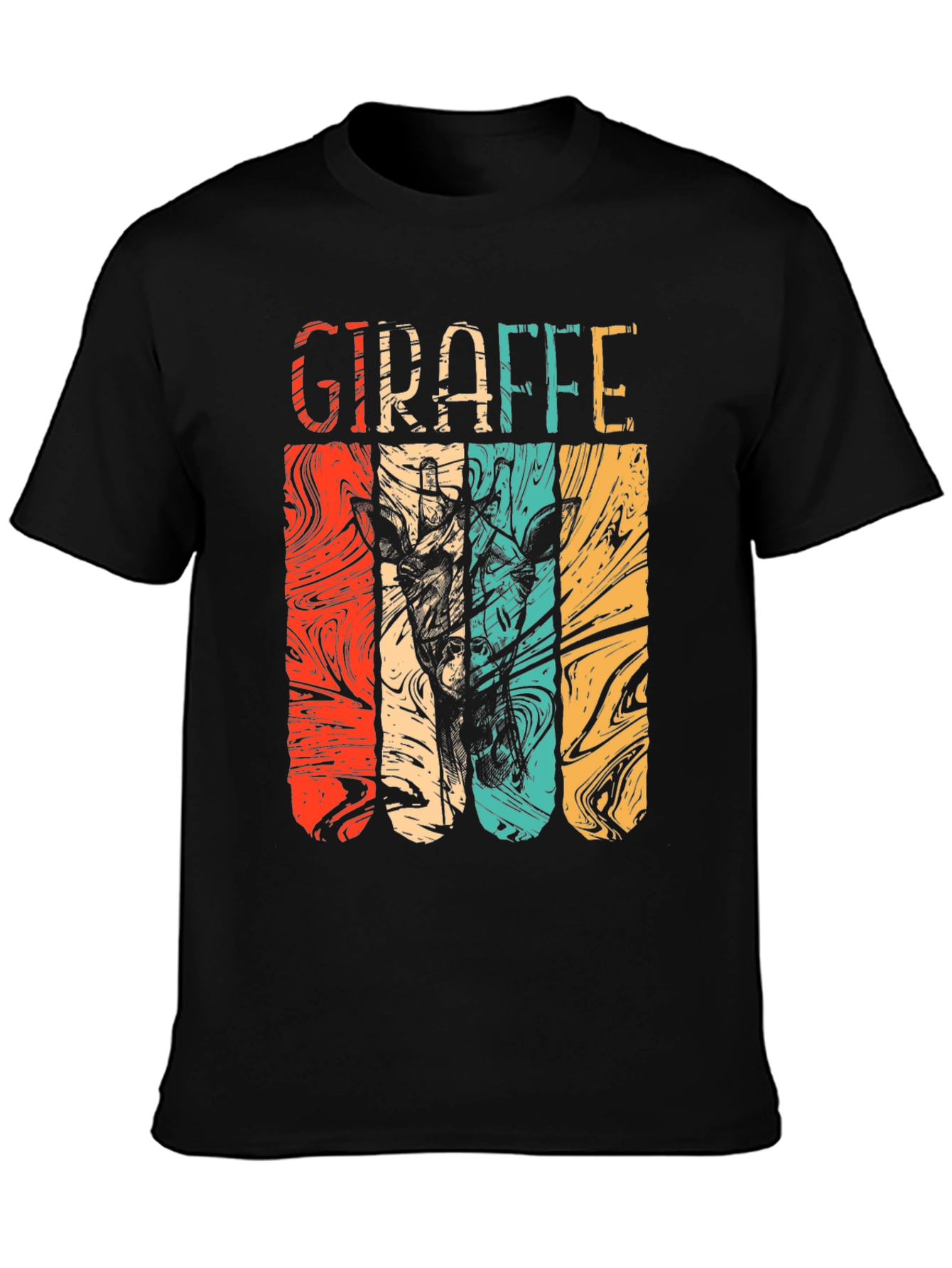 Retro Giraffe T-Shirt - Vintage Style Graphic Tee