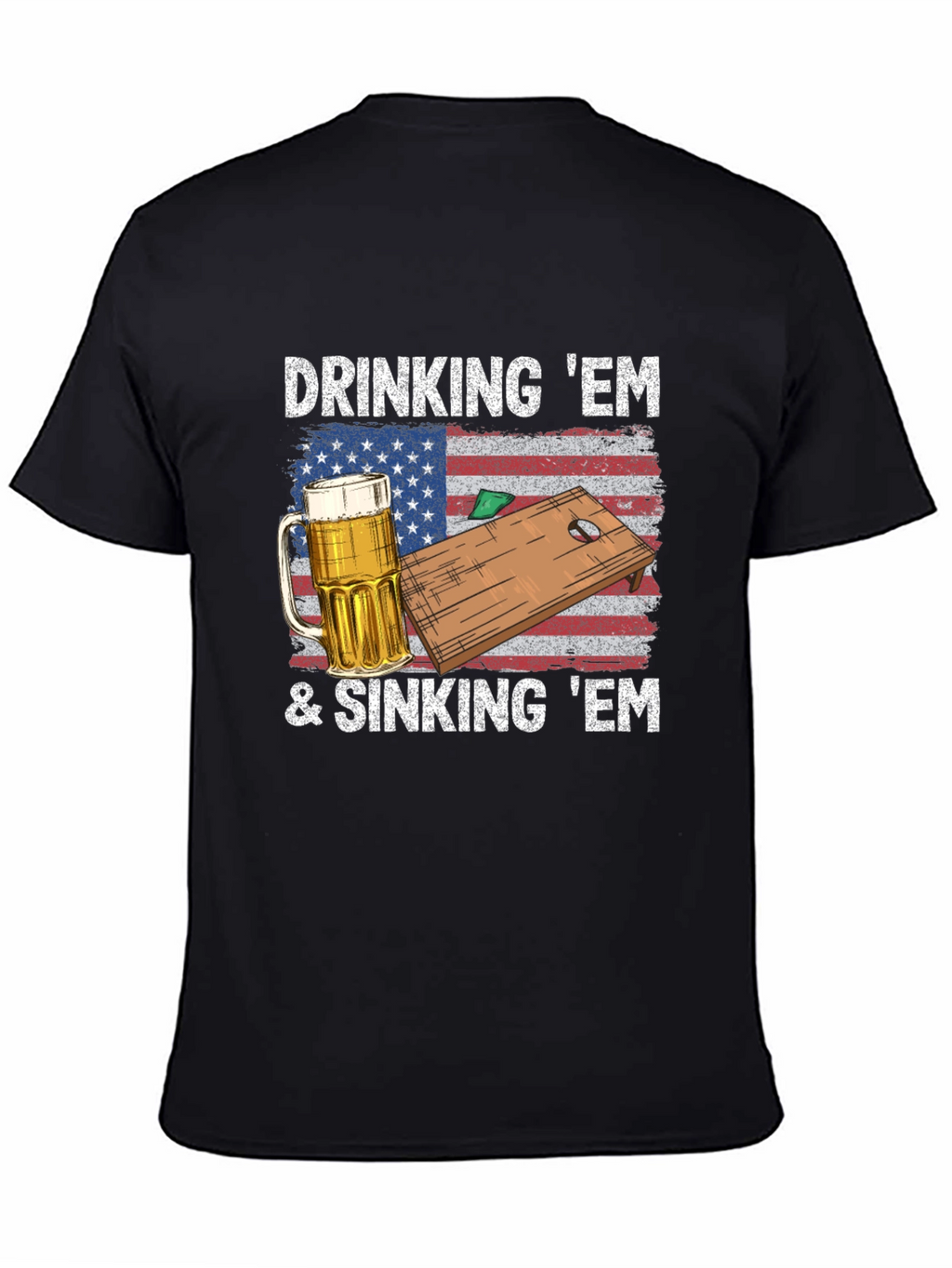Drinking & Sinking Em Cornhole T-Shirt