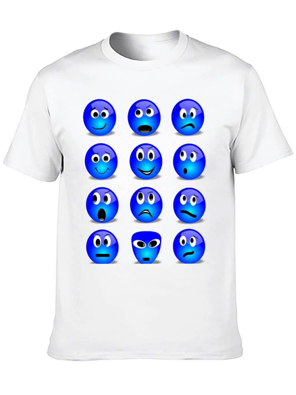 Emoji Expressions Graphic T-Shirt