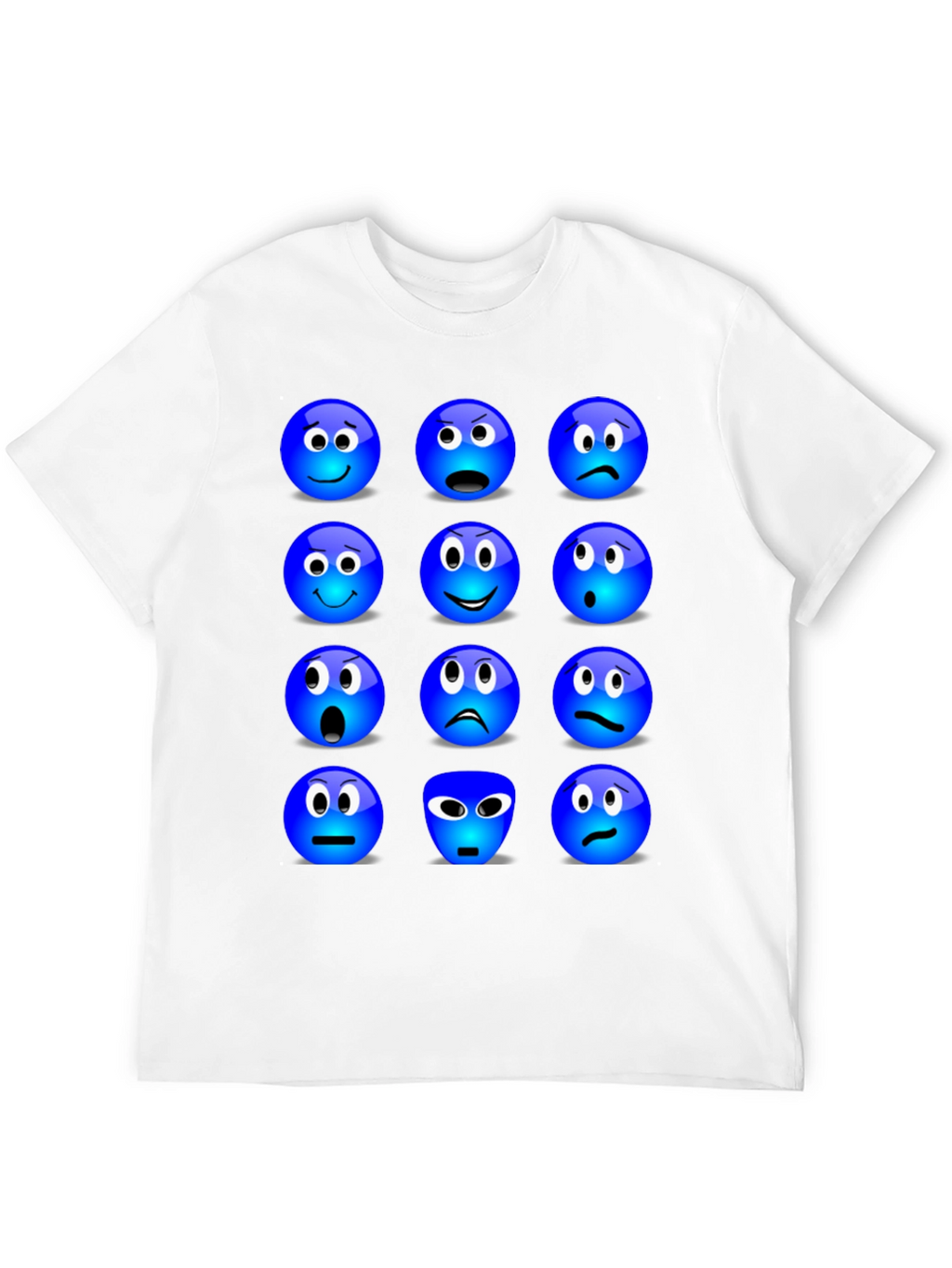 Emoji Expressions Graphic T-Shirt
