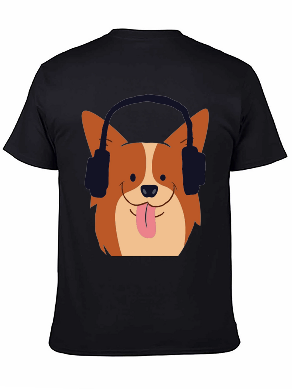 Dog with Headphones Graphic Tee - Cool & Comfy