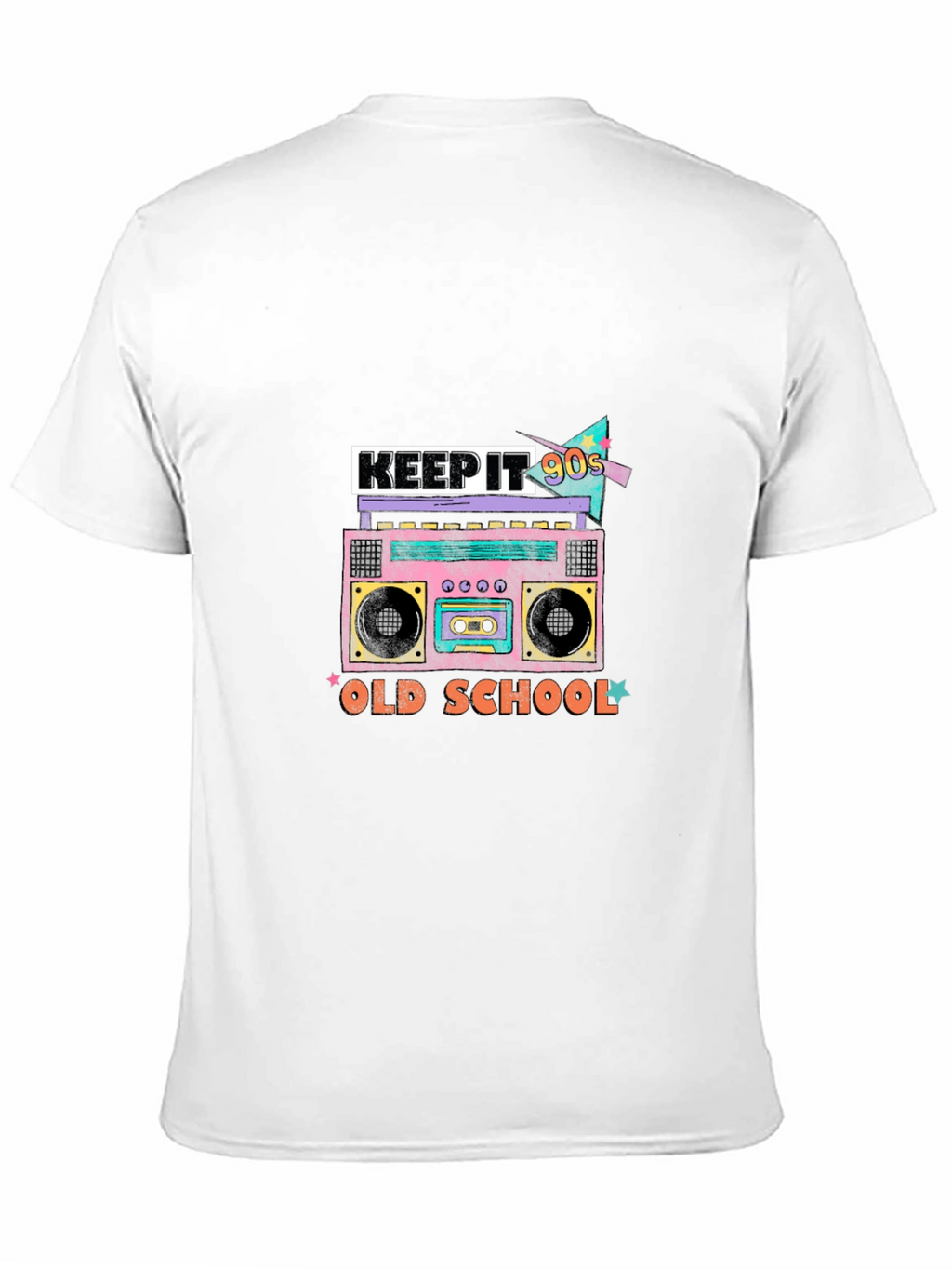 Keep It 90s Old School Black Graphic Tee