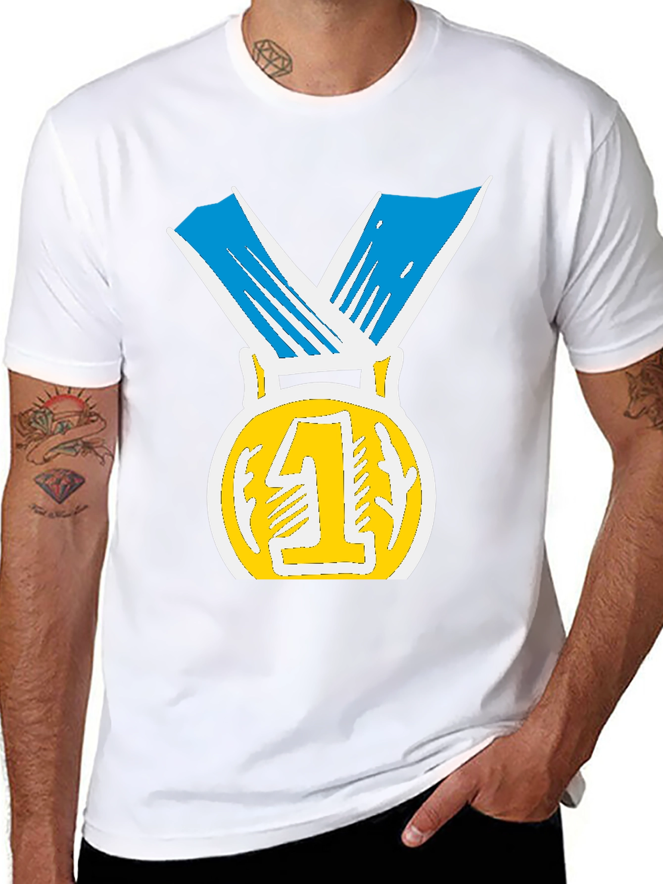 Winners Medal T-Shirt - Number One!