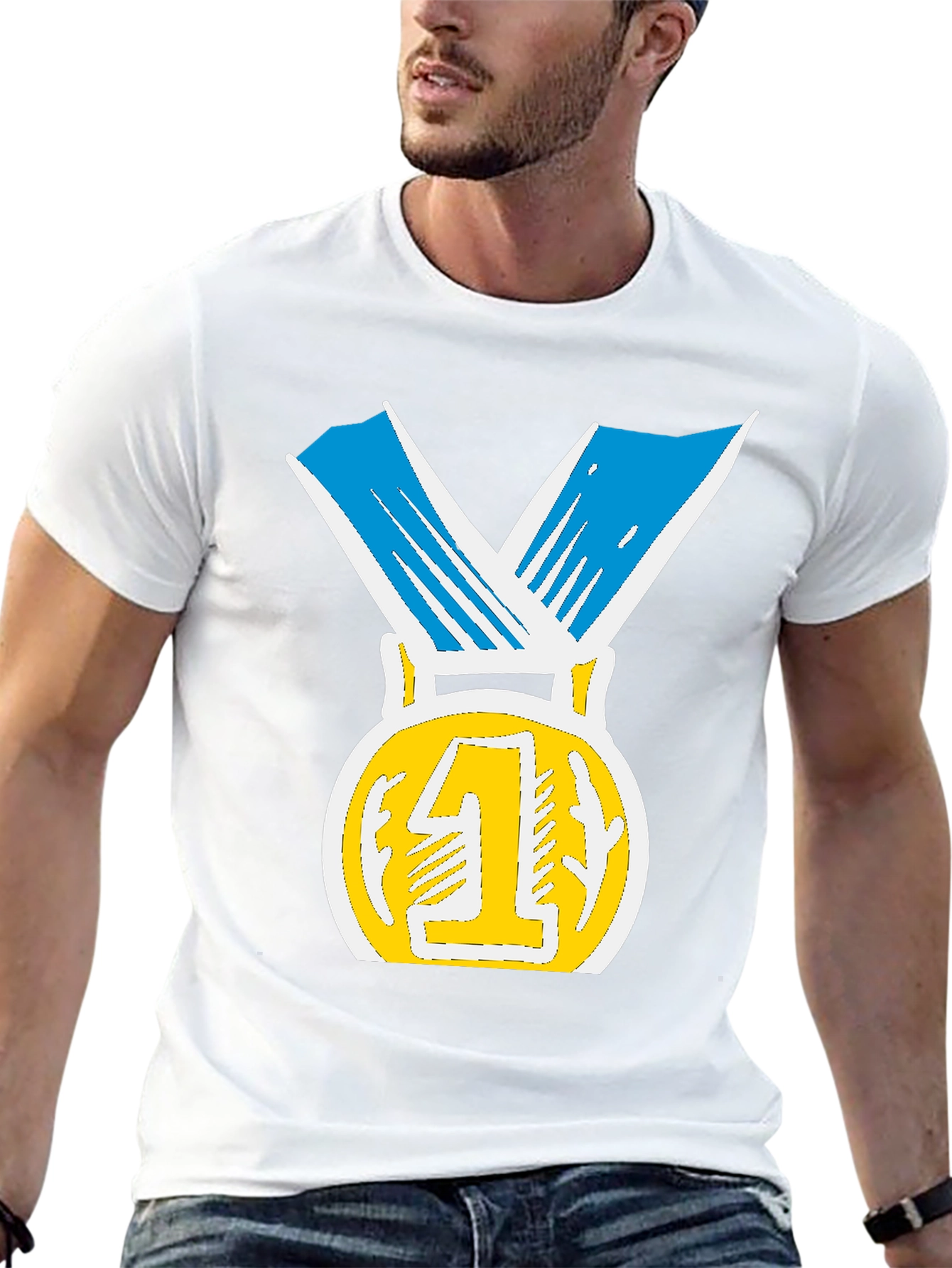 Winners Medal T-Shirt - Number One!