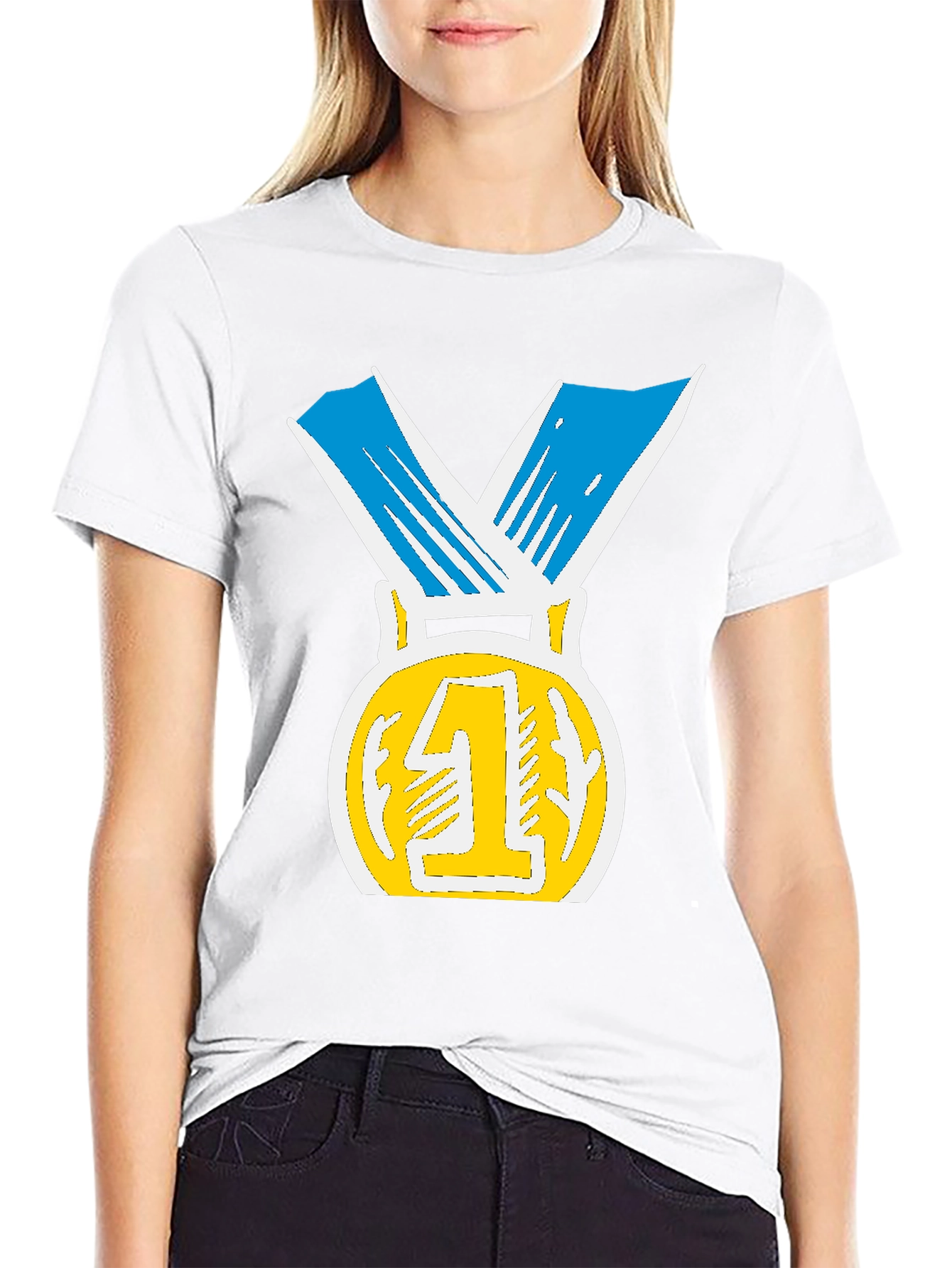 Winners Medal T-Shirt - Number One!