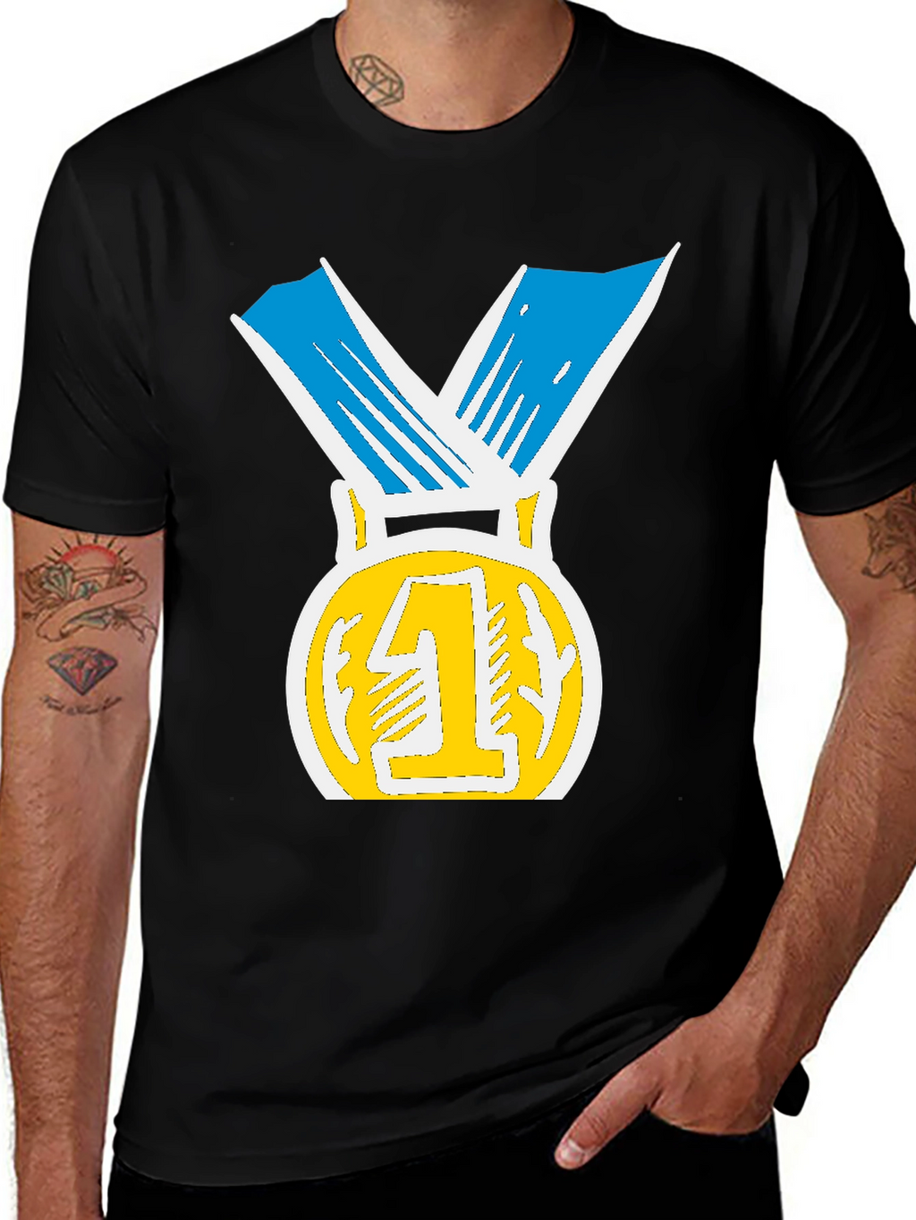 Winners Medal T-Shirt - Number One!