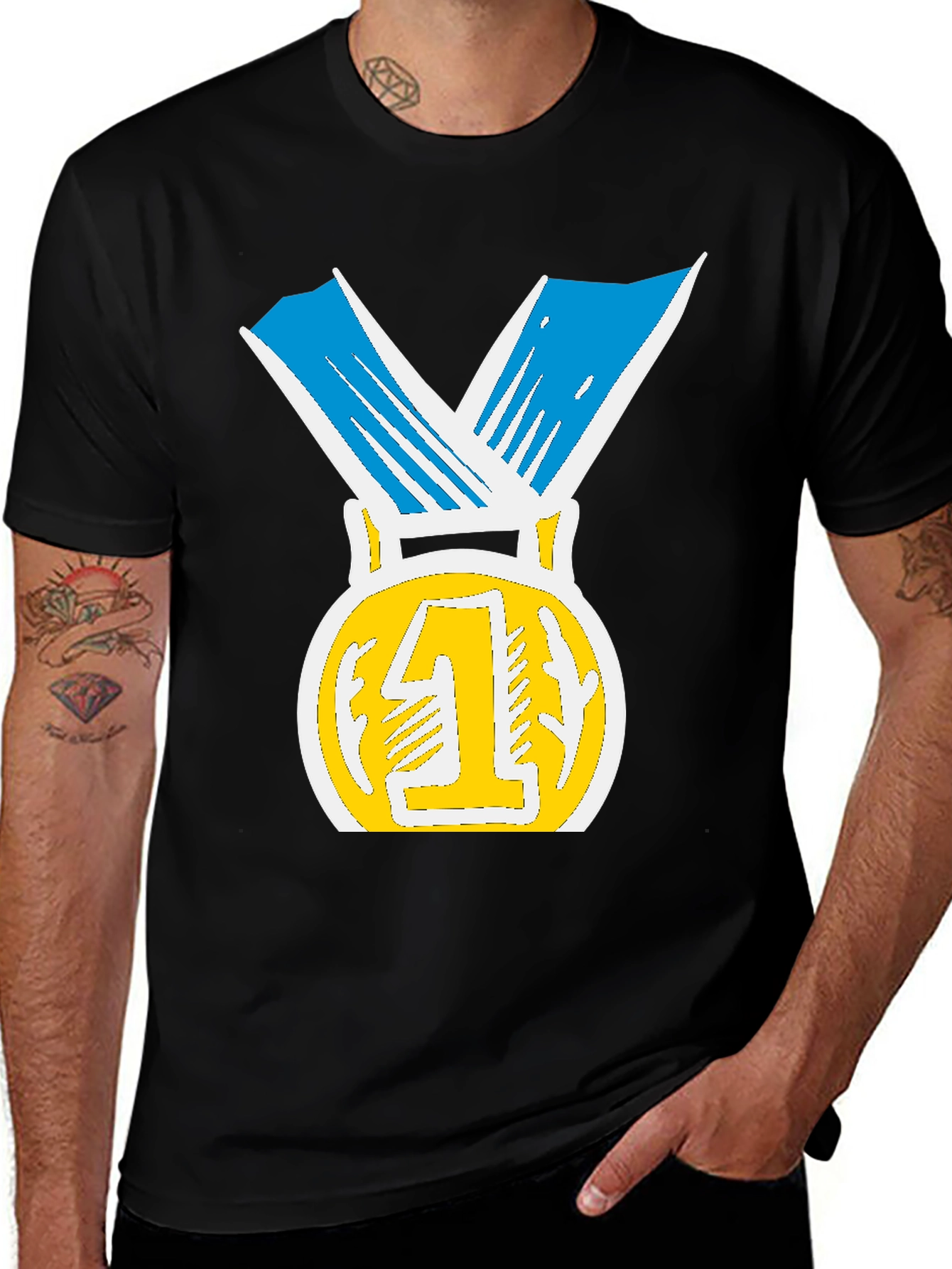 Winners Medal T-Shirt - Number One!