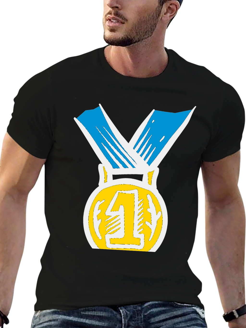 Winners Medal T-Shirt - Number One!
