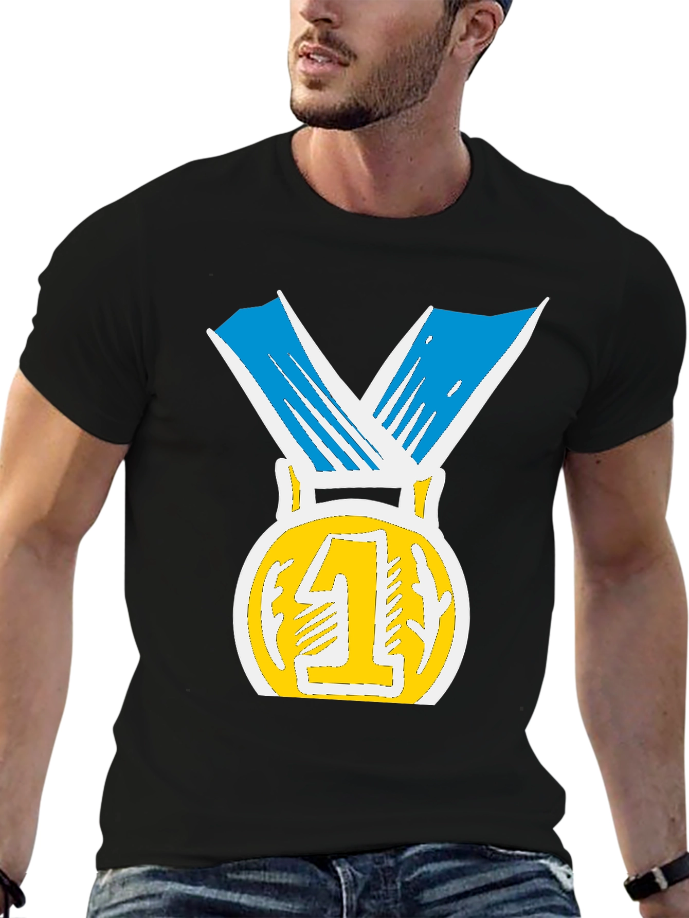 Winners Medal T-Shirt - Number One!