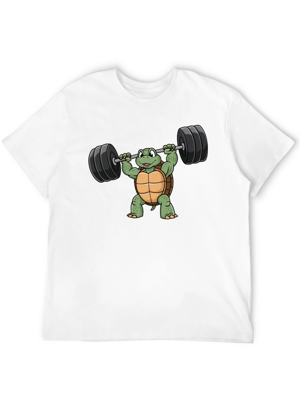 Turtle Lifting Barbell Graphic T-Shirt
