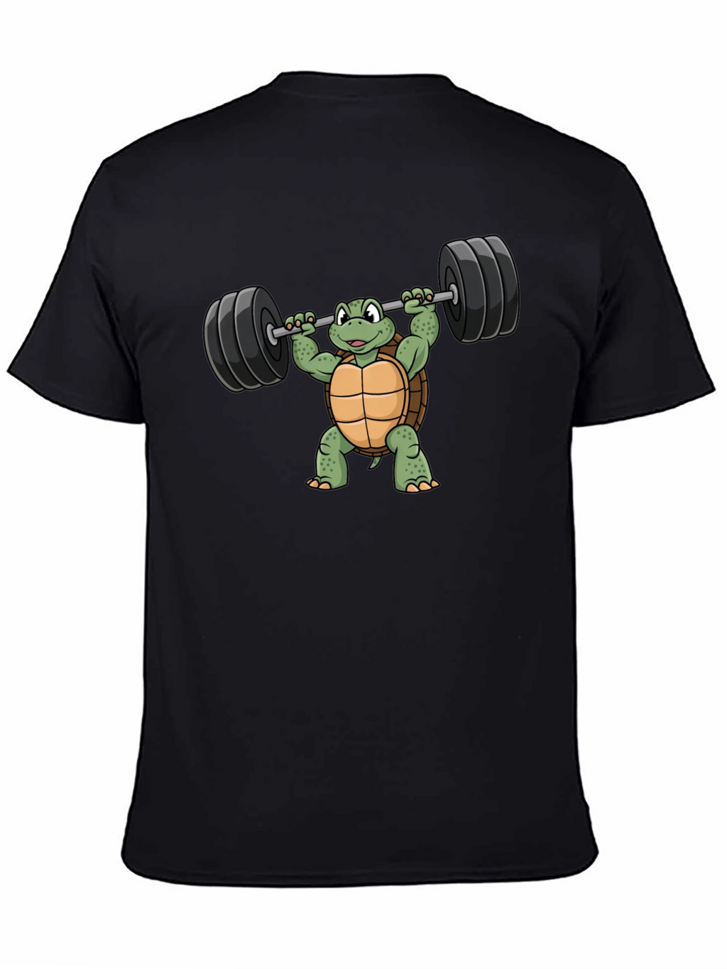 Turtle Lifting Barbell Graphic T-Shirt